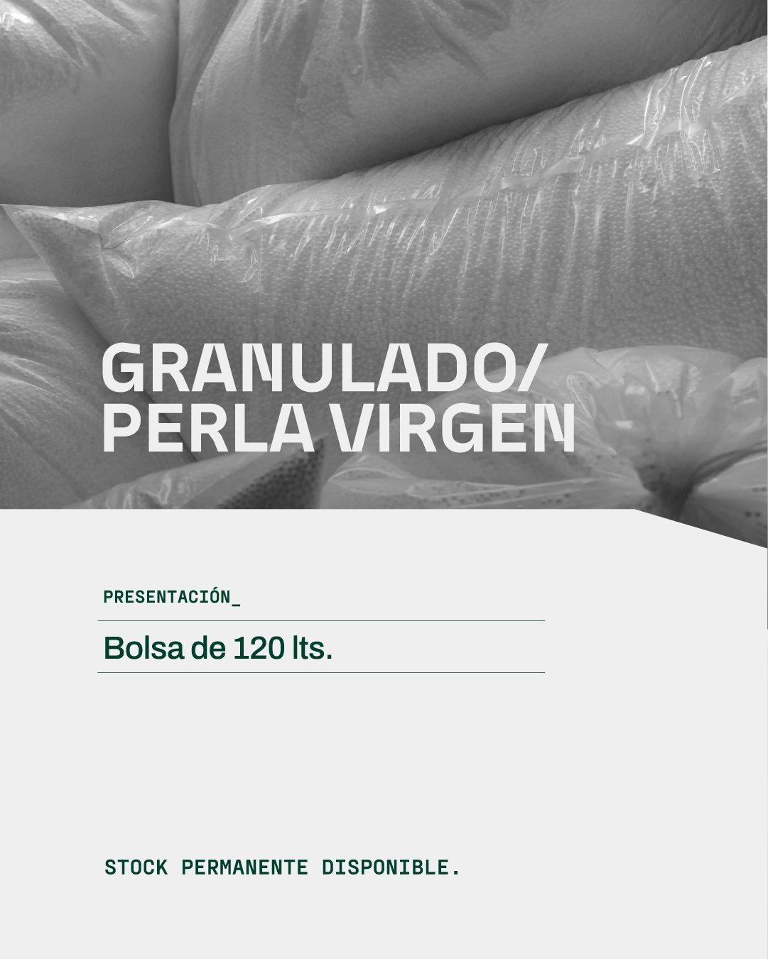 Granulado y perla virgen de EPS para hormigón liviano y relleno